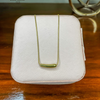 Minimalist Gold Bar Pendant Necklace – Sleek & Modern Design
