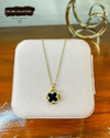 Midnight Clover Necklace