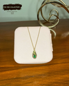 Emerald Leaf Necklace