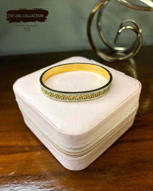 Greek Key Gold Handcuff