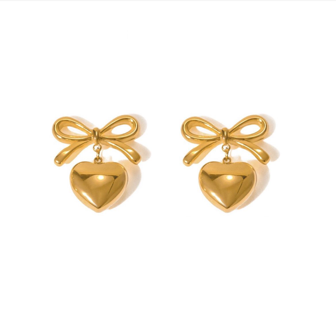 Heart Bow Earring